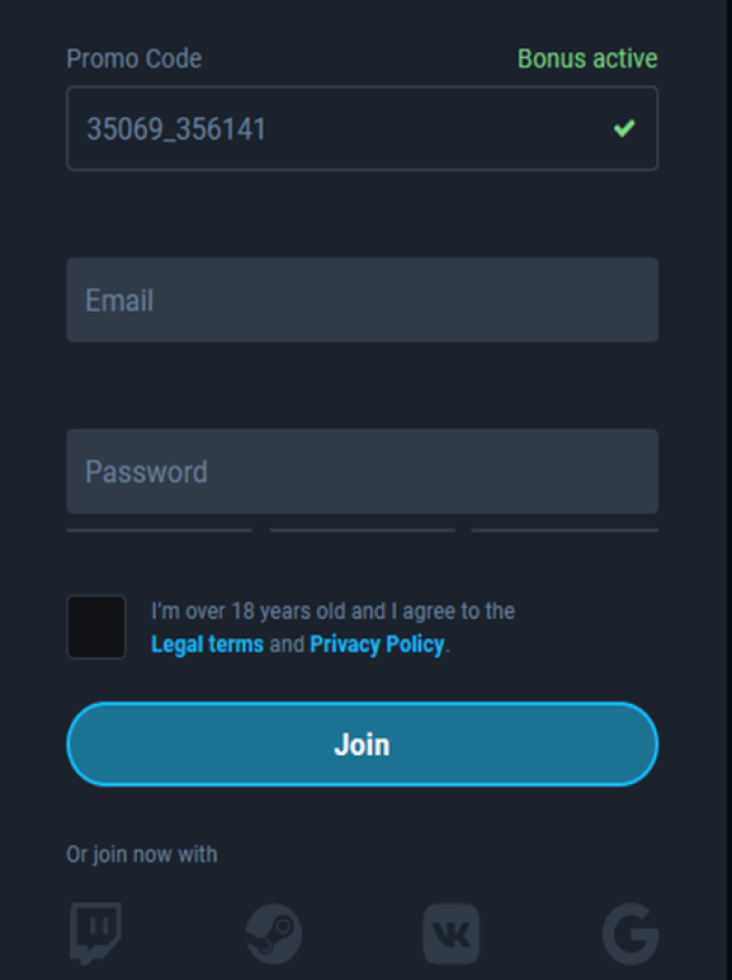 sign up